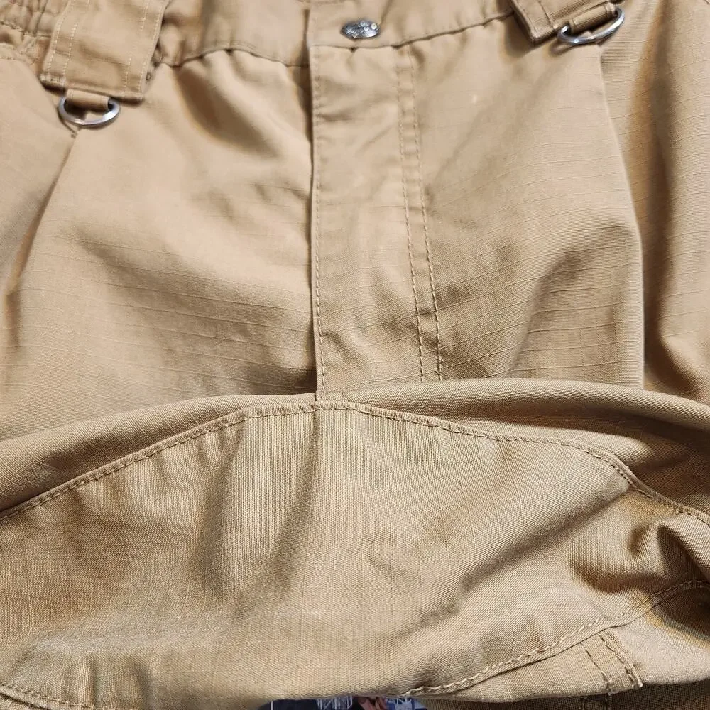 RAPDOM RAPID DOMINANCE T56 Brown Deep Pocket Ripstop Tactical Pants Mens 34 x 30